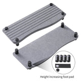 Maxbell Water Absorbent Pad Sponge Holder Rack Mat Nonslip Organizer Sink Drying Mat Gray