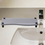 Maxbell Water Absorbent Pad Sponge Holder Rack Mat Nonslip Organizer Sink Drying Mat Gray