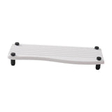 Maxbell Water Absorbent Pad Sponge Holder Rack Mat Nonslip Organizer Sink Drying Mat White