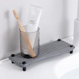 Maxbell Water Absorbent Pad Sponge Holder Rack Mat Nonslip Organizer Sink Drying Mat White
