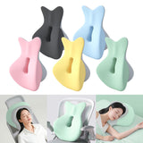 Maxbell Back Lumbar Support Cushion Trendy for Working Chin and Neck Support Driving Black