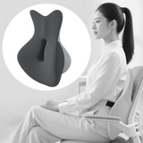 Maxbell Back Lumbar Support Cushion Trendy for Working Chin and Neck Support Driving Black