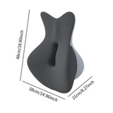 Maxbell Back Lumbar Support Cushion Trendy for Working Chin and Neck Support Driving Black