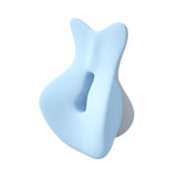 Maxbell Back Lumbar Support Cushion Trendy for Working Chin and Neck Support Driving Blue