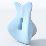 Maxbell Back Lumbar Support Cushion Trendy for Working Chin and Neck Support Driving Blue