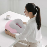 Maxbell Back Lumbar Support Cushion Trendy for Working Chin and Neck Support Driving Pink