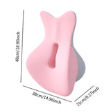 Maxbell Back Lumbar Support Cushion Trendy for Working Chin and Neck Support Driving Pink