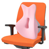 Maxbell Back Lumbar Support Cushion Trendy for Working Chin and Neck Support Driving Pink