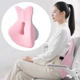 Maxbell Back Lumbar Support Cushion Trendy for Working Chin and Neck Support Driving Pink