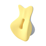 Maxbell Back Lumbar Support Cushion Trendy for Working Chin and Neck Support Driving Yellow