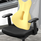 Maxbell Back Lumbar Support Cushion Trendy for Working Chin and Neck Support Driving Yellow