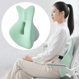 Maxbell Back Lumbar Support Cushion Trendy for Working Chin and Neck Support Driving Green