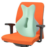 Maxbell Back Lumbar Support Cushion Trendy for Working Chin and Neck Support Driving Green