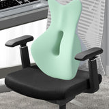 Maxbell Back Lumbar Support Cushion Trendy for Working Chin and Neck Support Driving Green