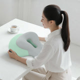 Maxbell Back Lumbar Support Cushion Trendy for Working Chin and Neck Support Driving Green