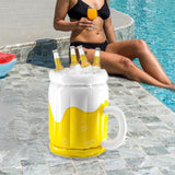 Maxbell Inflatable Cooler Ice Holder Cold Drink Container for BBQ Backyard Gathering