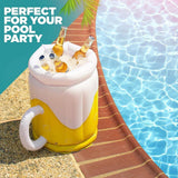 Maxbell Inflatable Cooler Ice Holder Cold Drink Container for BBQ Backyard Gathering