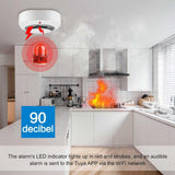 Maxbell Smoke Alert Equipment with Photoelectric for Household Kitchen Smokehouse