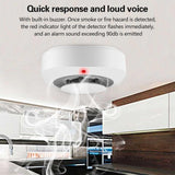 Maxbell Smoke Alert Equipment with Photoelectric for Household Kitchen Smokehouse