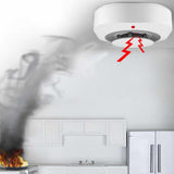 Maxbell Smoke Alert Equipment with Photoelectric for Household Kitchen Smokehouse