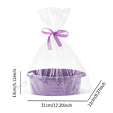 Maxbell Small Woven Basket Pet Toy Basket Home Decor Gift Basket for Storage Wedding Purple