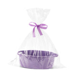 Maxbell Small Woven Basket Pet Toy Basket Home Decor Gift Basket for Storage Wedding Purple