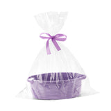 Maxbell Small Woven Basket Pet Toy Basket Home Decor Gift Basket for Storage Wedding Purple