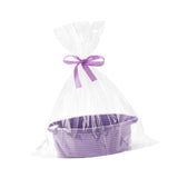 Maxbell Small Woven Basket Pet Toy Basket Home Decor Gift Basket for Storage Wedding Purple