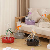 Maxbell Small Woven Basket Pet Toy Basket Home Decor Gift Basket for Storage Wedding Purple