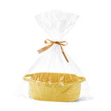 Maxbell Small Woven Basket Pet Toy Basket Home Decor Gift Basket for Storage Wedding Yellow