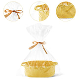 Maxbell Small Woven Basket Pet Toy Basket Home Decor Gift Basket for Storage Wedding Yellow