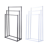 Maxbell Standing Towel Rack 3 Tier Home Towel Shelf for Household Hotel Laundry Room black