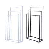 Maxbell Standing Towel Rack 3 Tier Home Towel Shelf for Household Hotel Laundry Room black