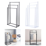 Maxbell Standing Towel Rack 3 Tier Home Towel Shelf for Household Hotel Laundry Room black