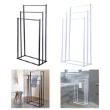 Maxbell Standing Towel Rack 3 Tier Home Towel Shelf for Household Hotel Laundry Room black