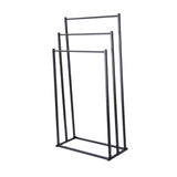 Maxbell Standing Towel Rack 3 Tier Home Towel Shelf for Household Hotel Laundry Room black