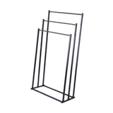 Maxbell Standing Towel Rack 3 Tier Home Towel Shelf for Household Hotel Laundry Room black