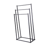 Maxbell Standing Towel Rack 3 Tier Home Towel Shelf for Household Hotel Laundry Room black