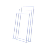 Maxbell Standing Towel Rack 3 Tier Home Towel Shelf for Household Hotel Laundry Room white