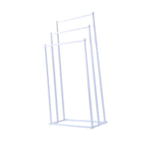 Maxbell Standing Towel Rack 3 Tier Home Towel Shelf for Household Hotel Laundry Room white