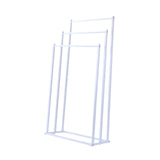 Maxbell Standing Towel Rack 3 Tier Home Towel Shelf for Household Hotel Laundry Room white