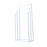 Maxbell Standing Towel Rack 3 Tier Home Towel Shelf for Household Hotel Laundry Room white