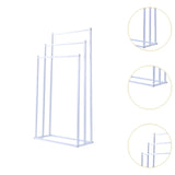 Maxbell Standing Towel Rack 3 Tier Home Towel Shelf for Household Hotel Laundry Room white