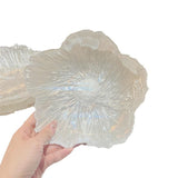 Maxbell 3 Pieces Flower Shape Plate Dessert Plate for Kitchen Dining Room Home Decor