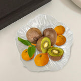 Maxbell 3 Pieces Flower Shape Plate Dessert Plate for Kitchen Dining Room Home Decor