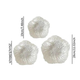 Maxbell 3 Pieces Flower Shape Plate Dessert Plate for Kitchen Dining Room Home Decor