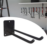 Maxbell Garage Storage Hook Wall Mount Paddle Rack for Tire Garden Tools Canoe black