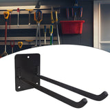 Maxbell Garage Storage Hook Wall Mount Paddle Rack for Tire Garden Tools Canoe black