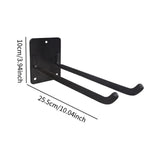 Maxbell Garage Storage Hook Wall Mount Paddle Rack for Tire Garden Tools Canoe black