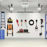 Maxbell Garage Storage Hook Wall Mount Paddle Rack for Tire Garden Tools Canoe black